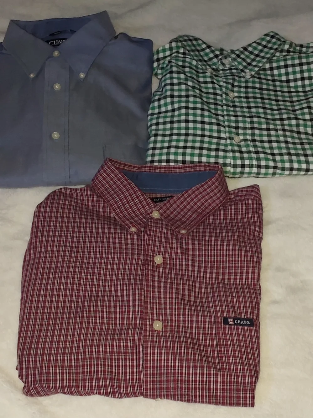 LOT Of 12 Mixed Banana Republic & Chaps, Long Sleeve Button-Down Shirts